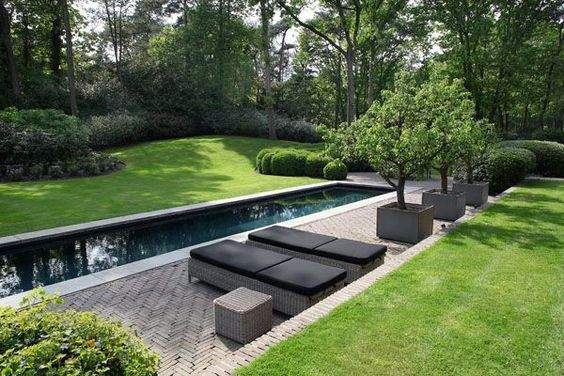 Couloir de nage Campagne chic